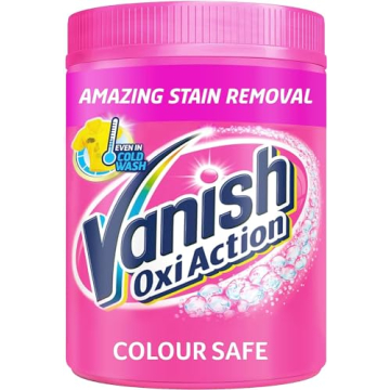 Vanish Oxi Action Colour Safe Stain Remover Powder for Clothes 1Kg, 1st Time Amazing Stain Removal E...