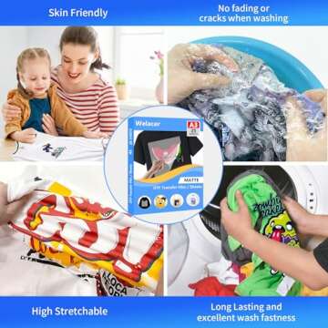 25 Sheets DTF Transfer Film for Easy Fabric Printing