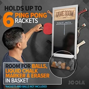 JOOLA Game Room Organizer with Paddle Holder and Scoreboard