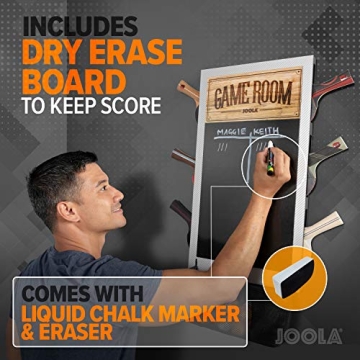 JOOLA Game Room Organizer with Paddle Holder and Scoreboard
