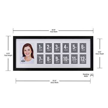 Malden School Years Photo Wall Collage Frame - 13 Photos