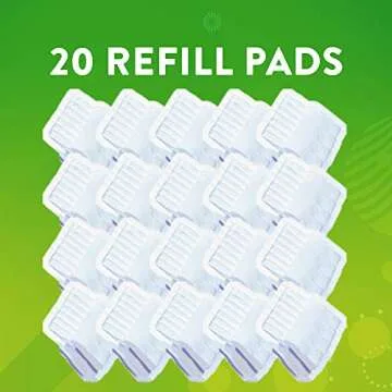 Scrubbing Bubbles Flushable Toilet Bowl Wand Cleaner Refills, Fresh Brush Cleaner Toilet Refill Pads, Removes Limescale & Odors, Citrus Scent, 20 Count (Pack of 1)