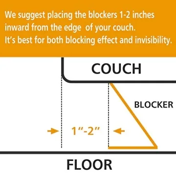 BOWERBIRD Clear Toy Blockers for Sofas and Couches