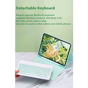 YEEHi Cute iPad Keyboard Case with Pencil Holder