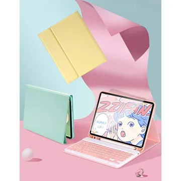 YEEHi Cute iPad Keyboard Case with Pencil Holder
