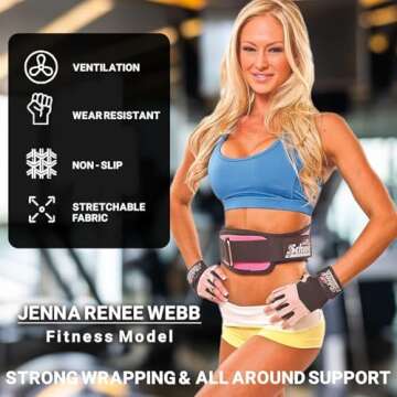 Schiek Sports 540 Pink Weightlifting Gloves for Women