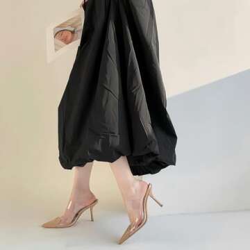 Chic Love Heart Clear High Heeled Sandals for Women