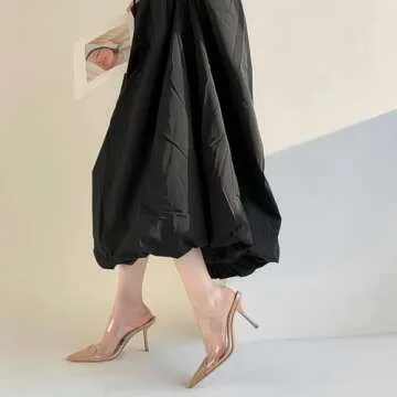 Chic Love Heart Clear High Heeled Sandals for Women