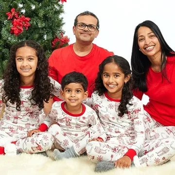 Family Holiday Pajamas Set - Organic Cotton for All
