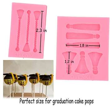 Graduation Tassel Mold Graduation Tassel Cookie Cutters Graduation Cupcake Toppers Graduation Chocol...