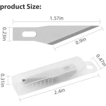 DIYSELF Craft Hobby Knife Set with Blades and Ruler