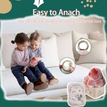 BOVVSKY Plush Bunny Keychain with Gift Box