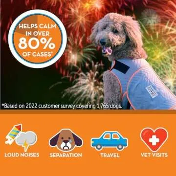 ThunderShirt for Dogs, X Large, Platinum Sport - Dog Anxiety Relief Calming Vest