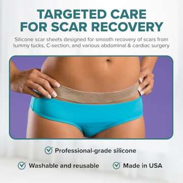 Epi-Derm Silicone Scar Sheets | C-Section & Surgery Recovery Gel