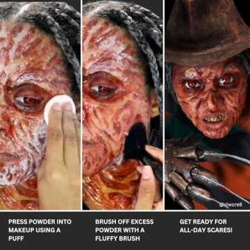 Mehron Makeup Colorset Powder | Translucent Powder Setting Powder | Face Powder For Special Effects, Halloween, & Film 2 oz (60 g)