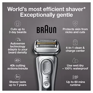 Braun Series 9 9370cc Electric Shaver with Trimmer