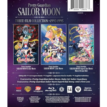 Sailor Moon Three-Film Collection Remastered Blu-ray