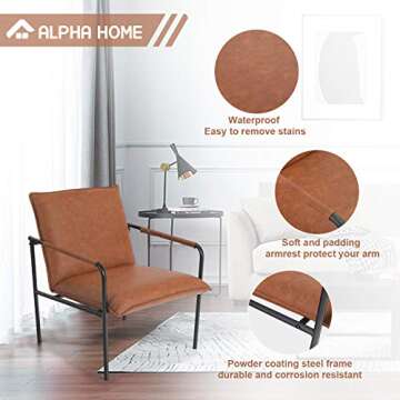 Stylish ALPHA HOME Accent Chair for Living Room & Office