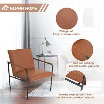 Stylish ALPHA HOME Accent Chair for Living Room & Office