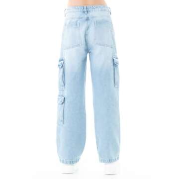 Nauty Blue Baggy Pants for Girls - Stylish & Comfortable Denim