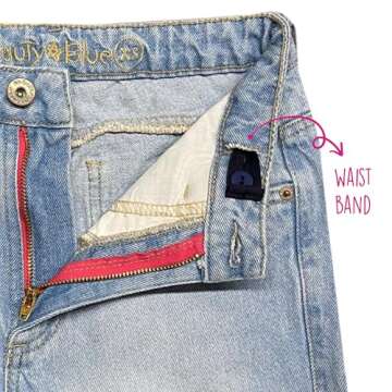 Nauty Blue Baggy Pants for Girls - Stylish & Comfortable Denim