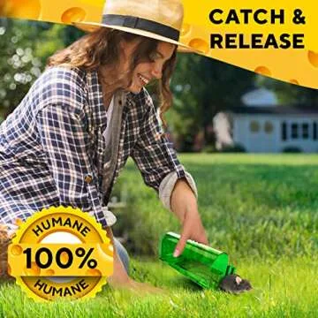 Humane Mouse Traps for Indoor Outdoor Use - Safe Reusable Solution