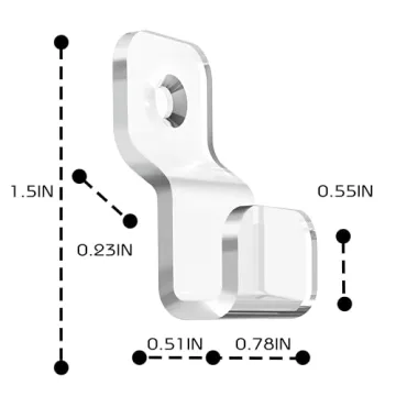 BLOLYO Clear Acrylic Vinyl Record Holder for Display