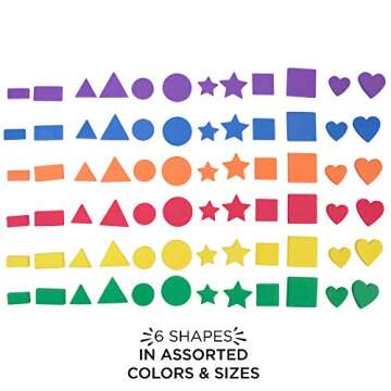 Horizon Group USA Self Adhesive Foam Shapes - 750+ Stickers