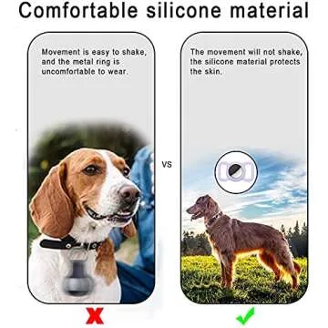 Durable Silicone AirTag Holder for Pets and Kids backpacks