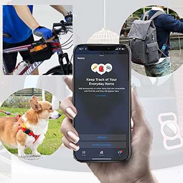 Durable Silicone AirTag Holder for Pets and Kids backpacks