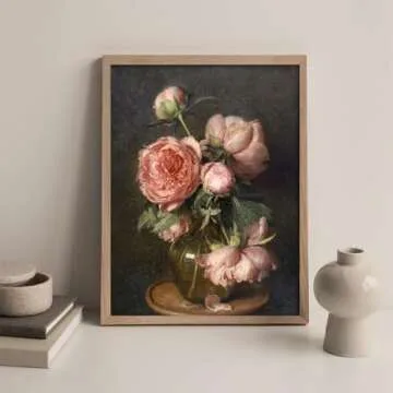 Kizbok Vintage Floral Wall Art for Elegant Home Decor