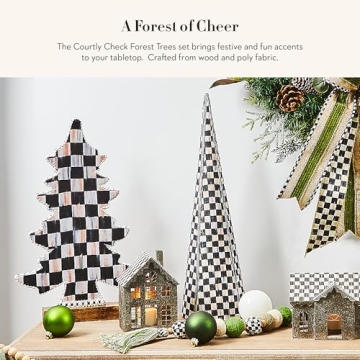 Mackenzie-Childs Elegant Tabletop Christmas Trees
