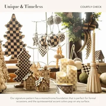 Mackenzie-Childs Elegant Tabletop Christmas Trees