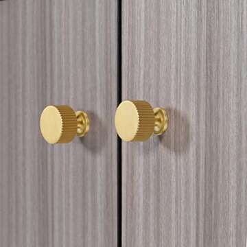 Buy SALISENG Gold Cabinet Knob - Solid Brass Knob 6 Pack