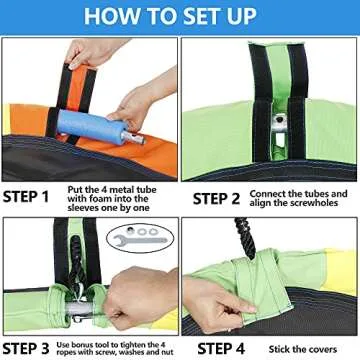 SUPER DEAL 40 Inch Saucer Tree Swing Set for Kids