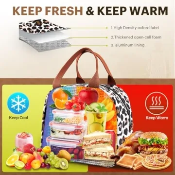 EASYFUN Insulated Lunch Bag for Work and School