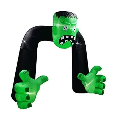Amazingforless [9FT] Inflatable Halloween Animated Archway Blow-Up Yard Decorations with Bright LED Lights, Weather-Resistant Fabric, Halloween Inflatable Blow Up Lawn Outdoor Decoration