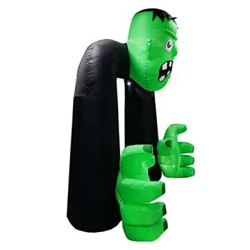 Amazingforless [9FT] Inflatable Halloween Animated Archway Blow-Up Yard Decorations with Bright LED Lights, Weather-Resistant Fabric, Halloween Inflatable Blow Up Lawn Outdoor Decoration