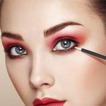 G2PLUS 100PCS Disposable Eyeliner Brush, Makeup Brushes Applicator, Cosmetic Eye Wands, Eyeliner Brush Applicator for Lip Liners, Eye Makeup, Eyelashes and Detail Painting (Black)