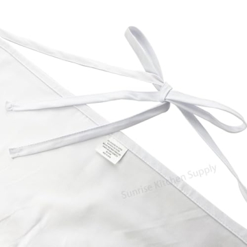 White Half Bistro Apron 19" L x 27" W by SUNRISE