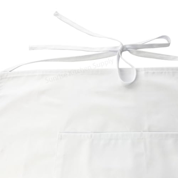 White Half Bistro Apron 19" L x 27" W by SUNRISE