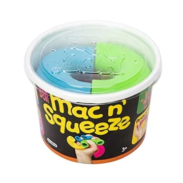 Schylling NeeDoh Mac 'N' Squeeze Sensory Toy 4 Noodles