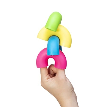 Schylling NeeDoh Mac 'N' Squeeze Sensory Toy 4 Noodles