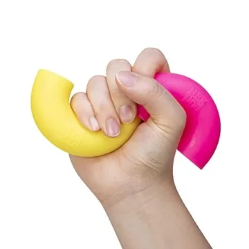 Schylling NeeDoh Mac 'N' Squeeze Sensory Toy 4 Noodles