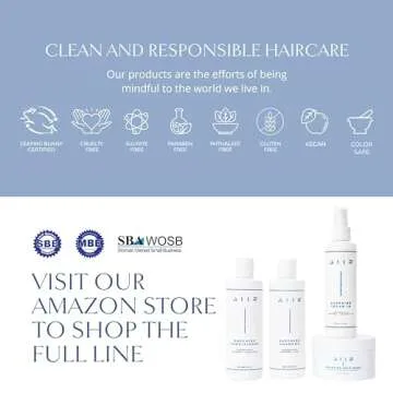 AIIR Sapphire Shampoo - Natural Hair Growth & Shine Formula - Crystal Infused, Vegan, Sulfate-Free, Color-Safe Professional Hair Care - 8 oz