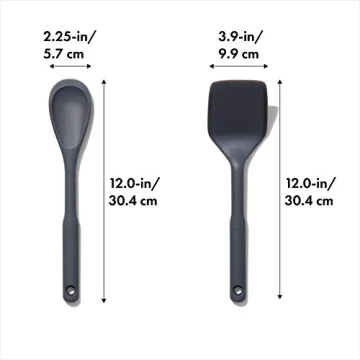 OXO Good Grips 2-Piece Silicone Utensil Set in Gray