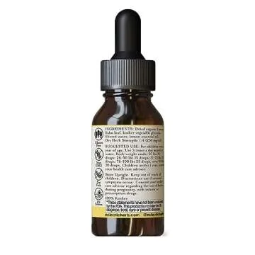 Eclectic Institute Kids Herbs Lemon Balm, Lemon Flavor | Calming and Nervous System Support | 1 fl oz (30 ml)