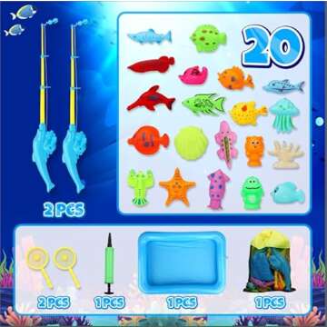 TOY Life Magnetic Fishing Game - Fun & Educational for Kids Ages 3-8