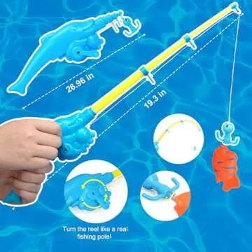 TOY Life Magnetic Fishing Game for Kids 3-8