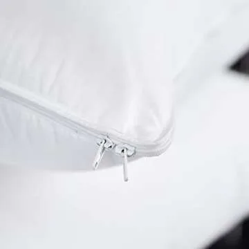 Three Geese Adjustable Layer Goose Feather Pillow,Assembled Bed Pillow,100% Soft Cotton Cover,Good for Side and Back Stomach Sleeper, Standard/Queen Size,Packaging Include 1 Pillow.